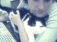 This is Lilith on my lap.  She loves it when i work on the computer and always demands lap time then I sit down.